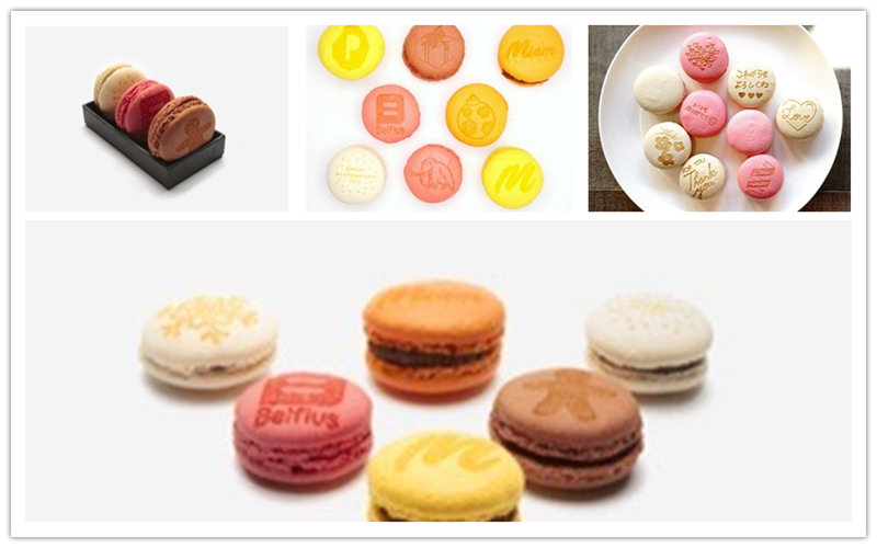 食品激光打標(biāo)，馬卡龍激光打標(biāo)，甜品激光打標(biāo)