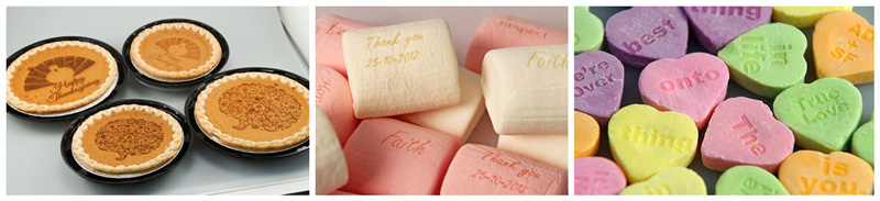 棉花糖激光打標(biāo)，蛋糕激光打標(biāo)