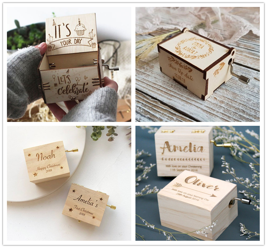 激光雕刻音樂盒