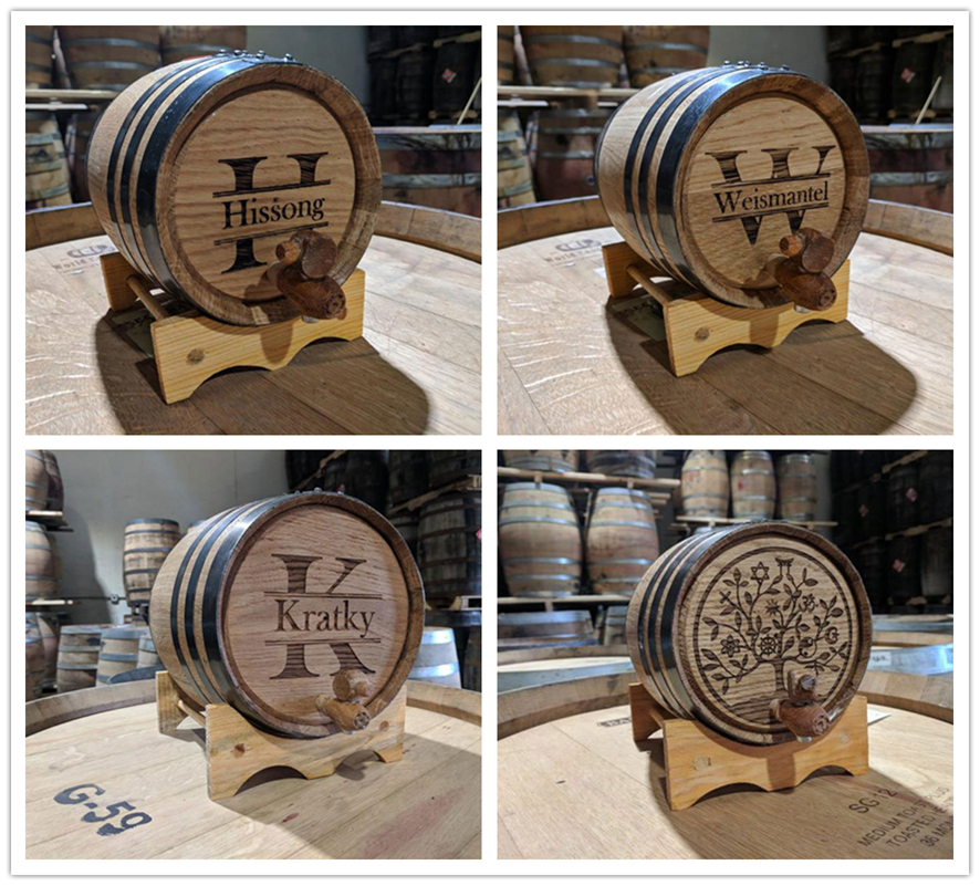 橡木桶激光雕刻