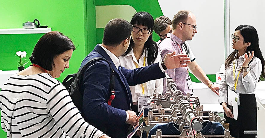 大族粵銘激光集團,粵銘激光,大族粵銘,TMA2019展會向采購商介紹