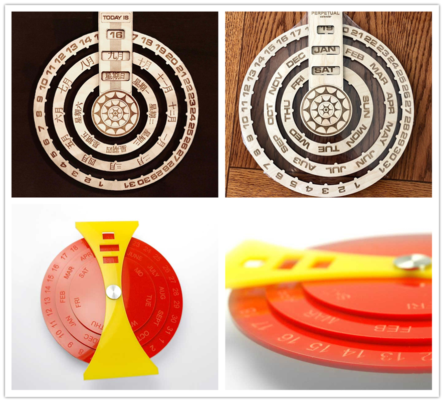 激光鏤空雕刻日歷