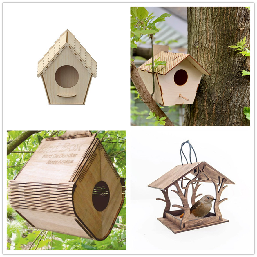 木質(zhì)鳥屋非金屬激光切割機(jī)定制