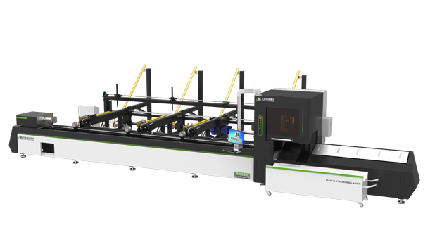 管材激光切割機(jī)，卡盤夾緊上料切割穩(wěn)定