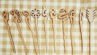 飾品激光切割機,飾品激光切割,激光切割木簪