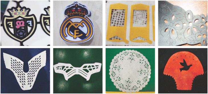 印標(biāo)激光切割機(jī)樣品圖