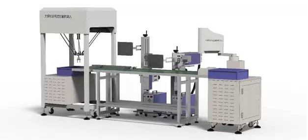 智能機器人SCARA&DELTA組合機的示意圖