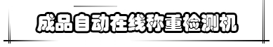  成品自動(dòng)在線稱重檢測(cè)機(jī)