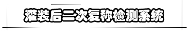  灌裝后二次復(fù)稱檢測(cè)系統(tǒng)