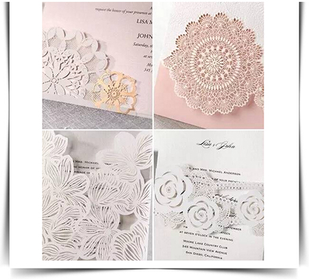 賀卡激光剪裁，切割，雕刻