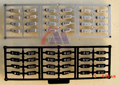 遙控器鍵盤激光打標樣