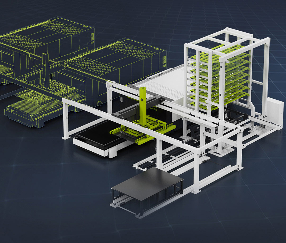 激光切割機全自動上下料,全自動上下料系統